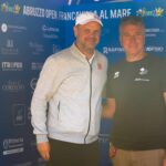 Severin Luthi, coach di Henry Bernet, e Francesco Ugolini, presidente dello Sporting club Francavilla
