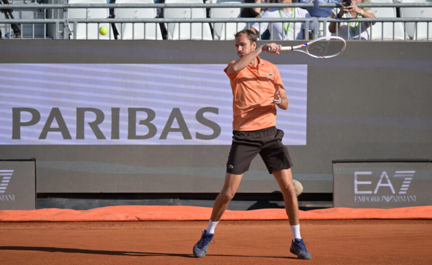 Daniil Medvedev agli Internazionali d'Italia 2026