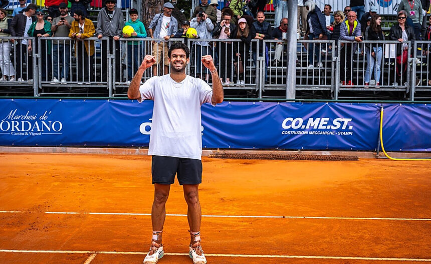 Facundo Diaz Acosta dopo la vittoria al Challenger di Francavilla