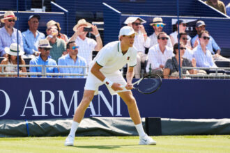 Jannik Sinner al torneo di Esibizione Giorgio Armani Tennis Classic 2026