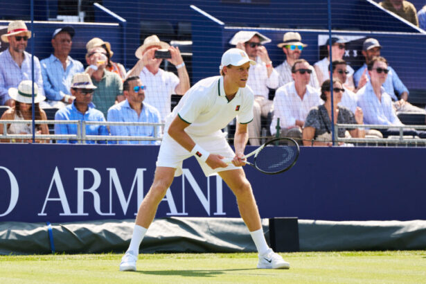 Jannik Sinner al torneo di Esibizione Giorgio Armani Tennis Classic 2026