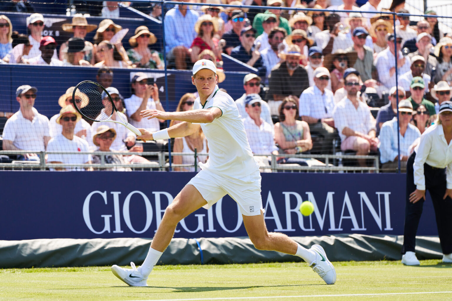 Jannik Sinner al torneo di Esibizione Giorgio Armani Tennis Classic 2026