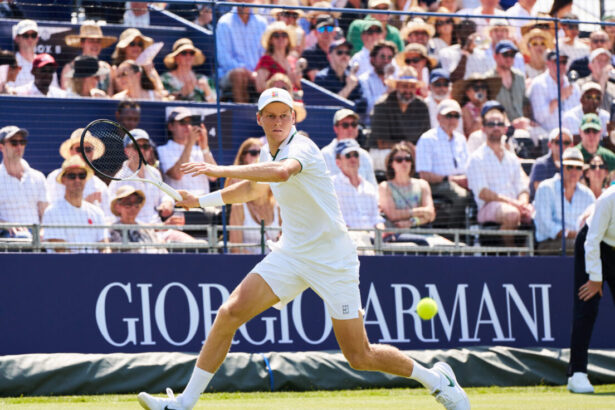 Jannik Sinner al torneo di Esibizione Giorgio Armani Tennis Classic 2026