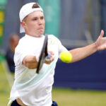 Harry Wendelken nelle qualificazioni del Challenger di Surbiton 2023