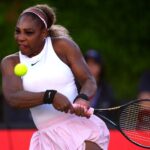 Serena Williams in azione al WTA 500 Queen's 2026