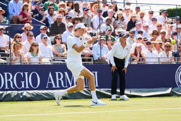 Jannik Sinner al torneo di Esibizione Giorgio Armani Tennis Classic 2026