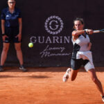 Lucia Bronzetti in azione all'ATV Bancomat Tennis Open 2026