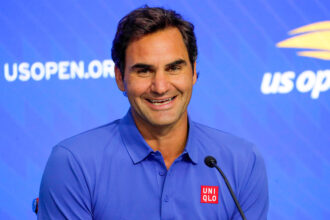 Roger Federer in conferenza stampa allo US Open