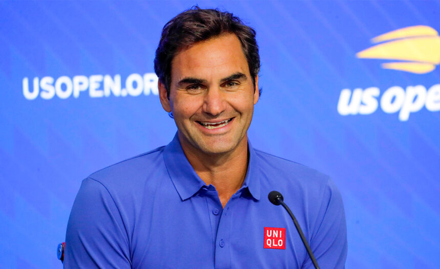 Roger Federer in conferenza stampa allo US Open