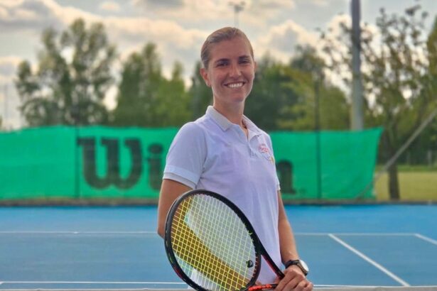 Gaia Sanesi in campo al circolo Plebiscito di Padova