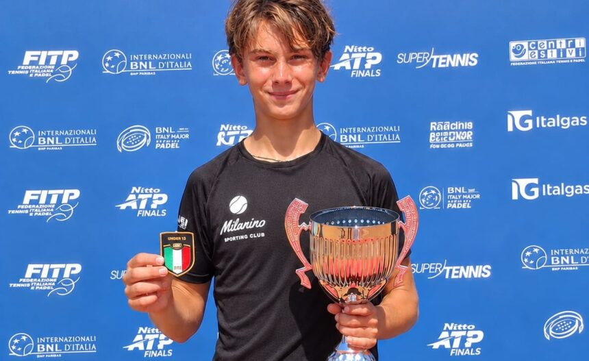 Lorenzo Burato ai campionati italiani under 13