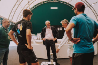 Angelo Binaghi, Luca Nardi e il suo team al Challenge di Olbia 2026