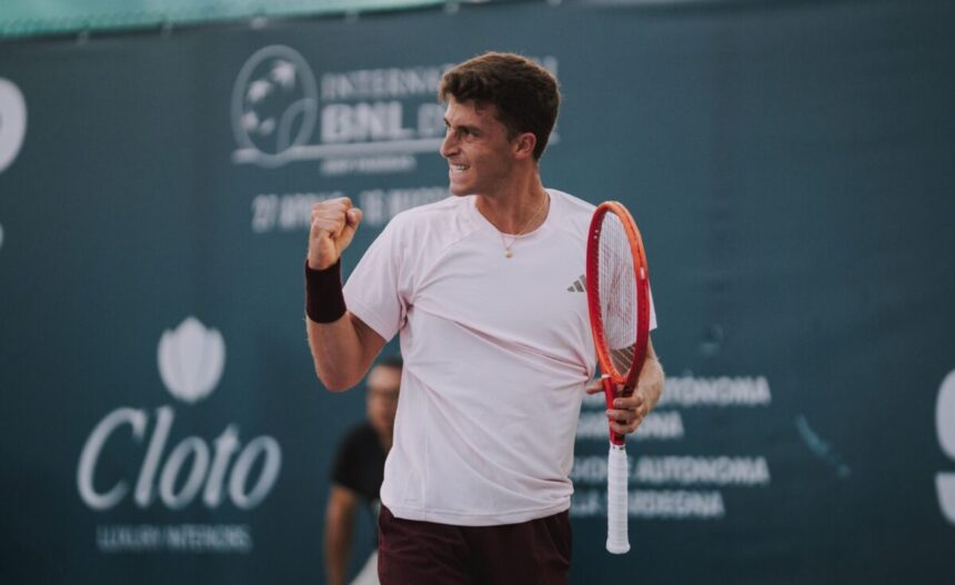 Luca Nardi all'Olbia Challenger - Foto Yuri Serafini